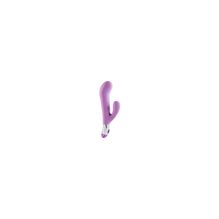 Фиолетовый вибратор Lovely Vibes G-spot Twin - 20 см. Фотография 2.