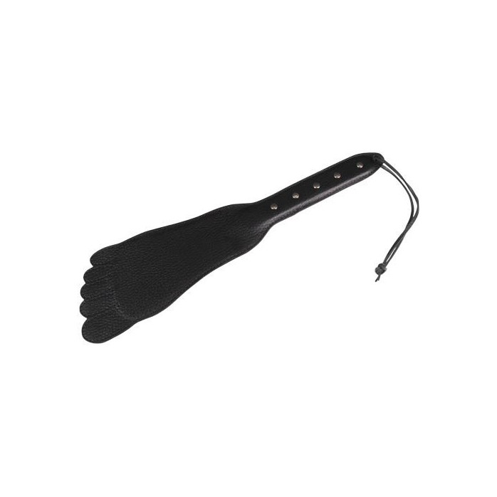 Чёрная хлопалка-ступня - 34,5 см - BDSM accessories