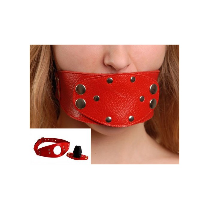 Красный разборный кляп - BDSM accessories