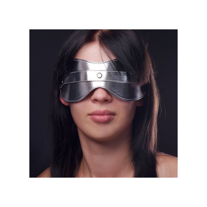 Серебристая маска на глаза - BDSM accessories