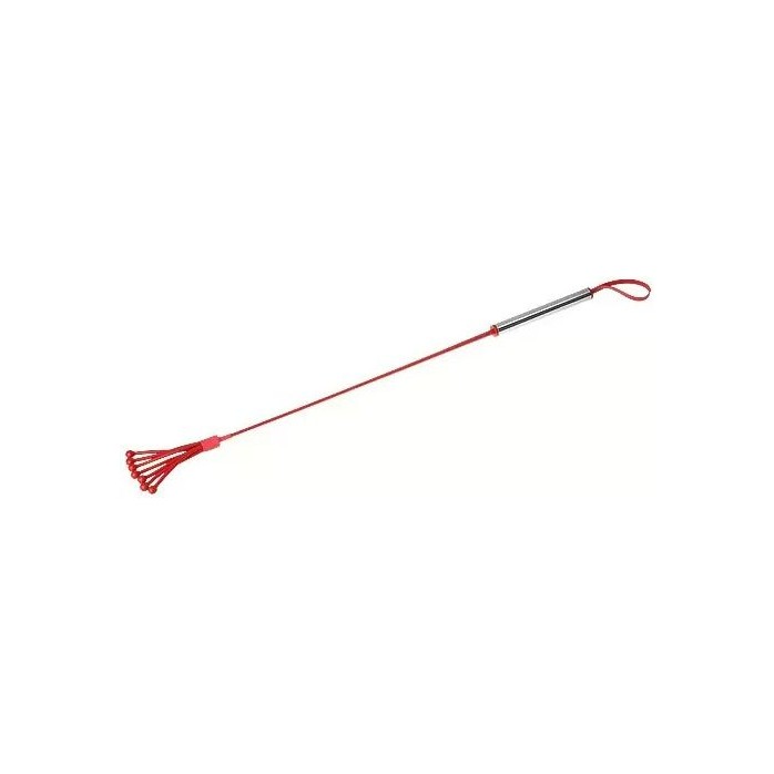 Латексный красный стек с шариками - 62 см - Passion Line