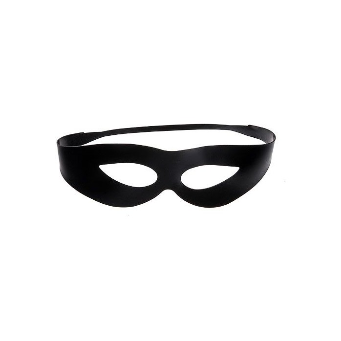 Чёрная латексная маска с прорезью для глаз - BDSM accessories