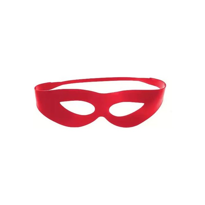 Красная маска на глаза с прорезями для глаз - BDSM accessories