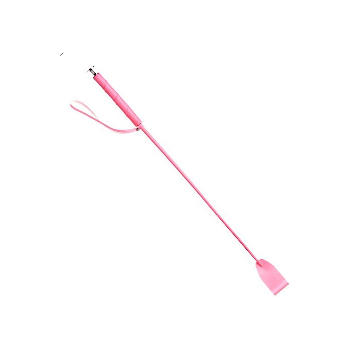 Розовый стек с деревянной ручкой - 70 см - BDSM accessories