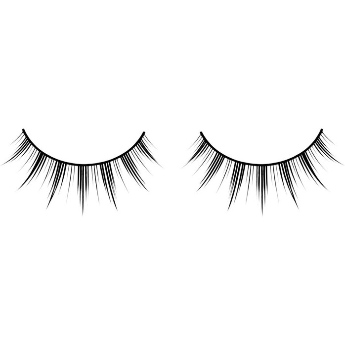 Чёрные веерообразные накладные ресницы Premium - Eyelashes Collection