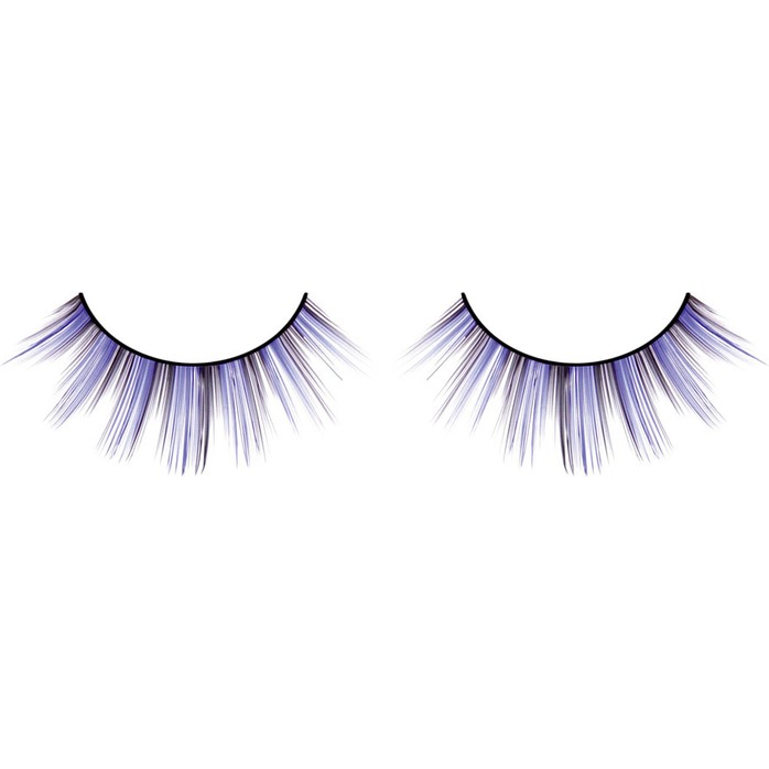 Чёрно-фиолетовые ресницы разной длины - Eyelashes Collection