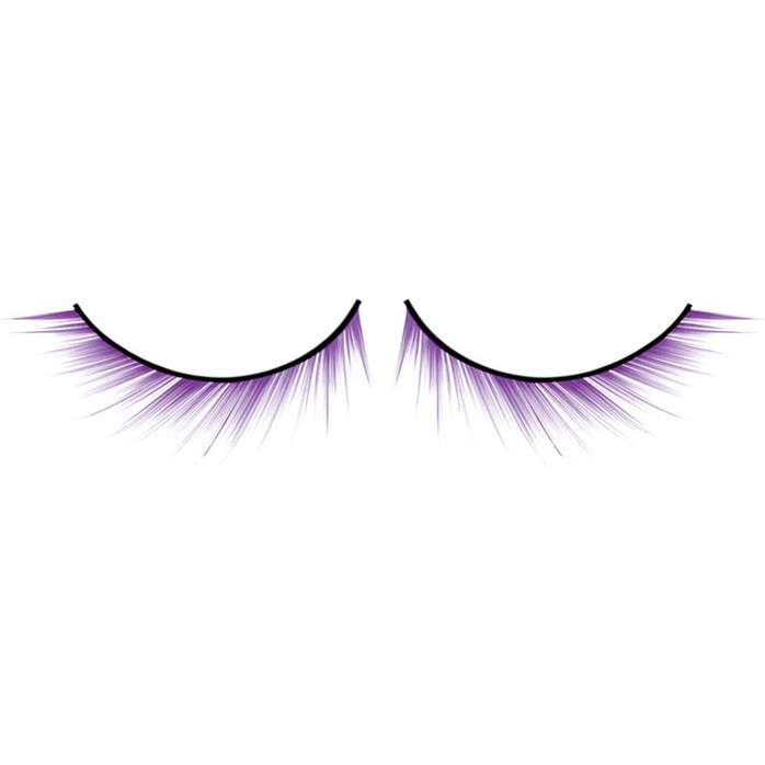 Асимметричные фиолетовые ресницы Deluxe - Eyelashes Collection