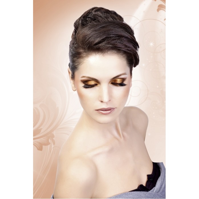 Чёрно-коричневые ресницы Deluxe - Eyelashes Collection. Фотография 2.