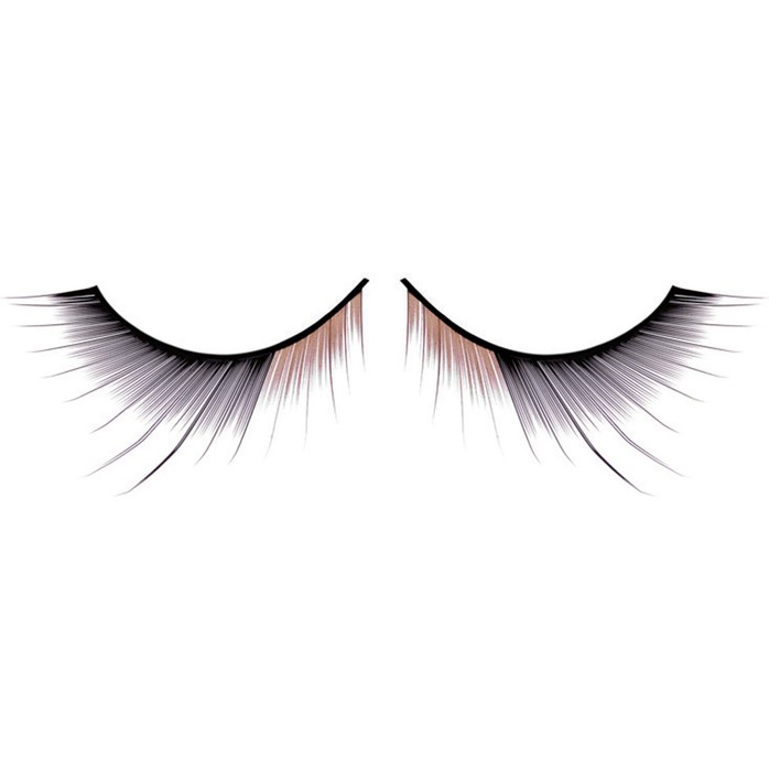 Чёрно-коричневые ресницы Deluxe - Eyelashes Collection
