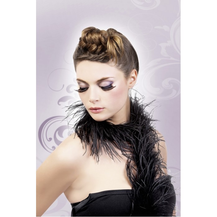 Черные ресницы-перья с завитками - Eyelashes Collection. Фотография 2.