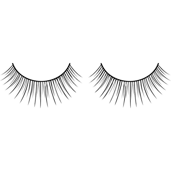 Черные ресницы с двумя уровнями длины Deluxe - Eyelashes Collection
