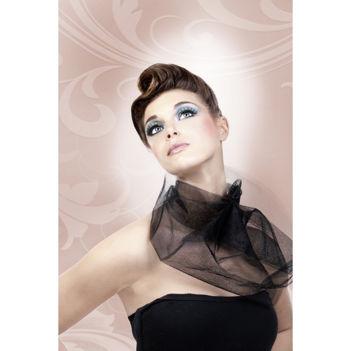 Пушистые черные ресницы с отдельными длинными ресничками - Eyelashes Collection. Фотография 2.