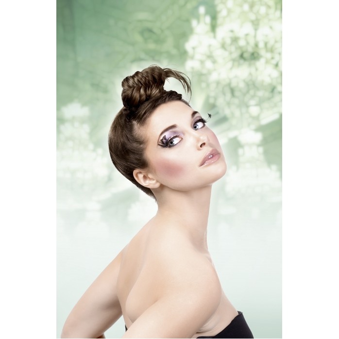 Чёрные ресницы-перья с кисточками - Eyelashes Collection. Фотография 2.