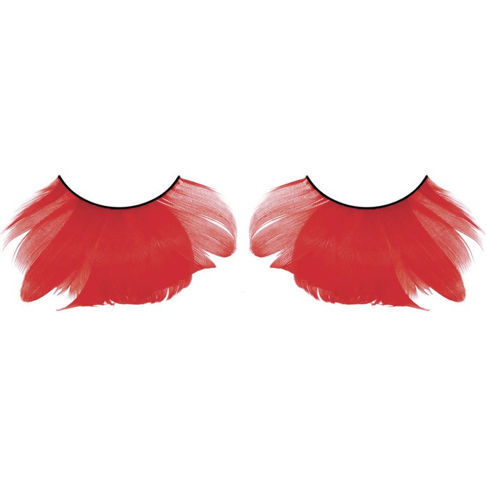 Красные ресницы-перья - Eyelashes Collection