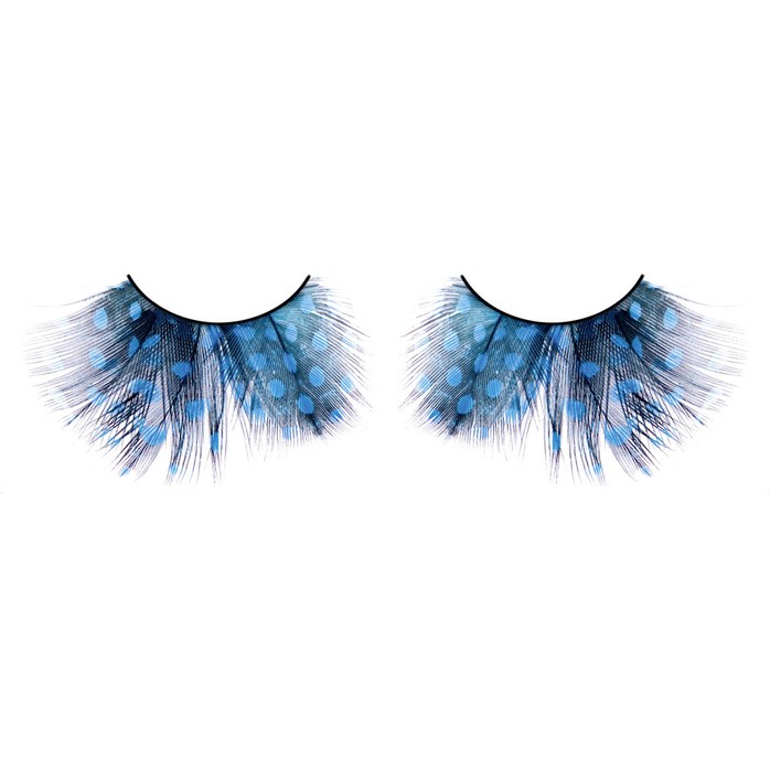 Голубые ресницы-перья - Eyelashes Collection