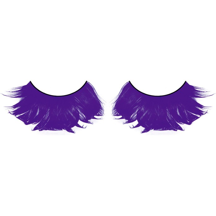Фиолетовые ресницы из перьев - Eyelashes Collection