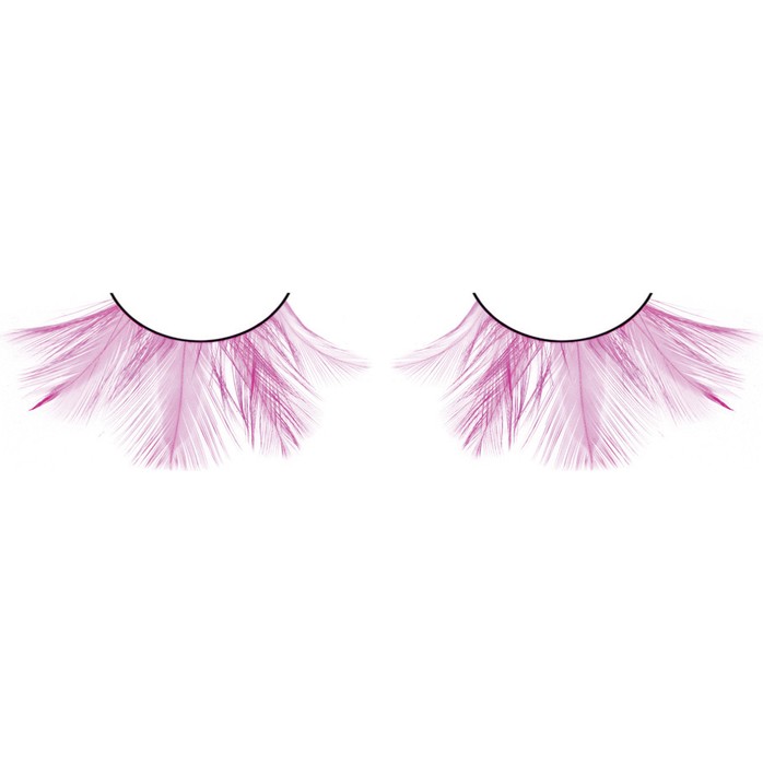 Розовые ресницы-перья - Eyelashes Collection