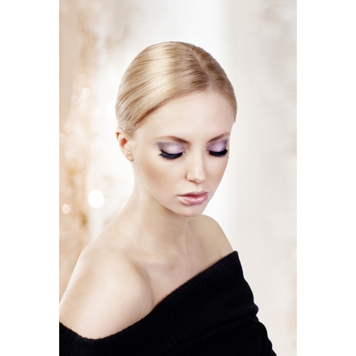 Чёрные накладные ресницы с подкрученными длинными ресничками Premium - Eyelashes Collection. Фотография 2.