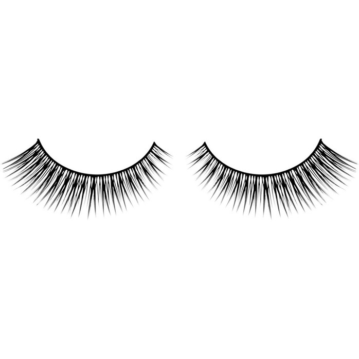 Черные накладные ресницы, более длинные у внешнего края Premium - Eyelashes Collection