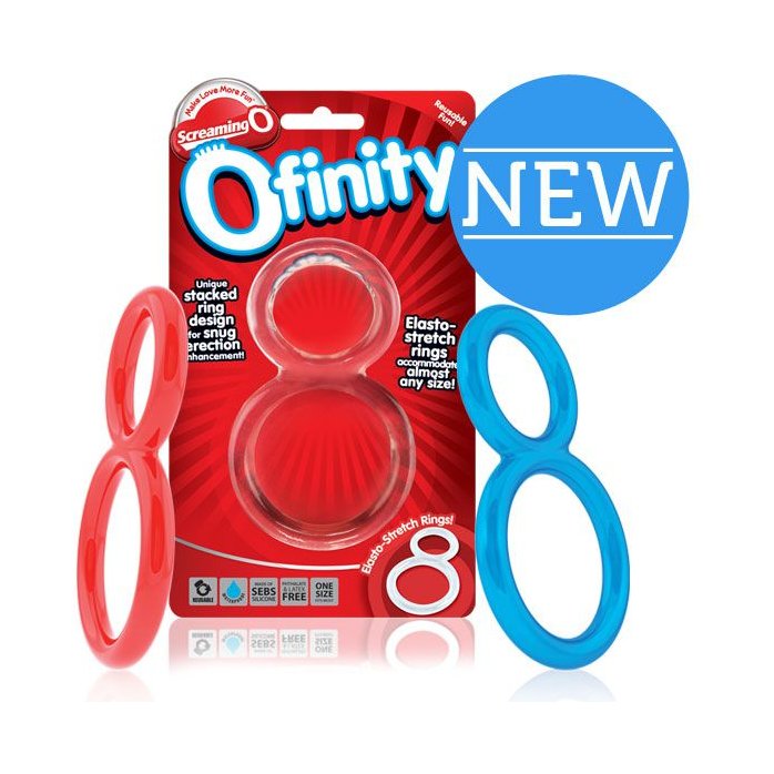 Красное двухпетельное кольцо Ofinity - 2015 Spring Collection