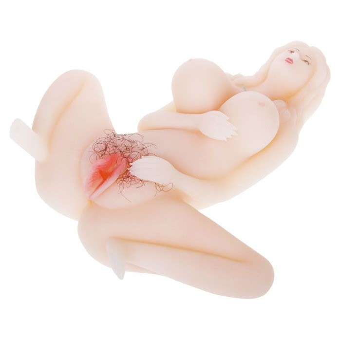 Мастурбатор-вагина в виде миниатюрной пышногрудой красотки. Фотография 3.