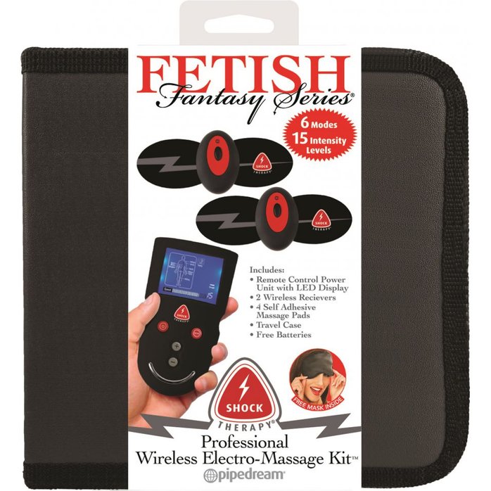 Самоклеющиеся накладки для электростимуляции Shock Therapy Professional Wireless Electro-Massage Kit - Fetish Fantasy Shock Therapy. Фотография 7.