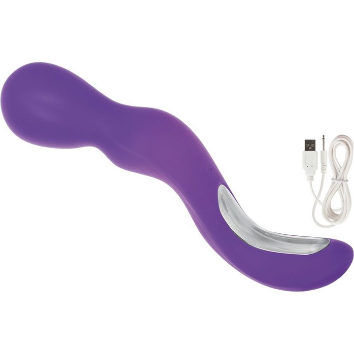 Фиолетовый вибромассажер Lover s Wand - 22,75 см - Embrace