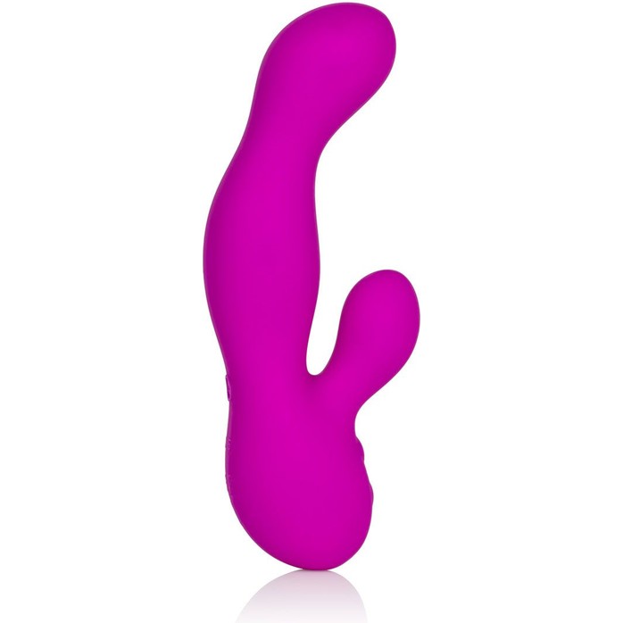 Фиолетовый вибромассажер для двойной стимуляции Vr5 - 16,5 см - Vanity. Фотография 2.