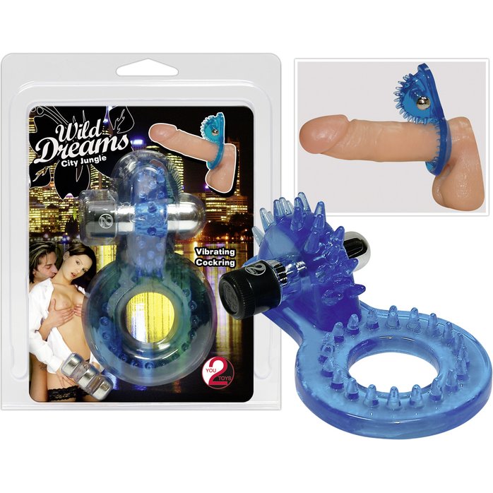 Виброкольцо с колесом для стимуляции клитора - You2Toys