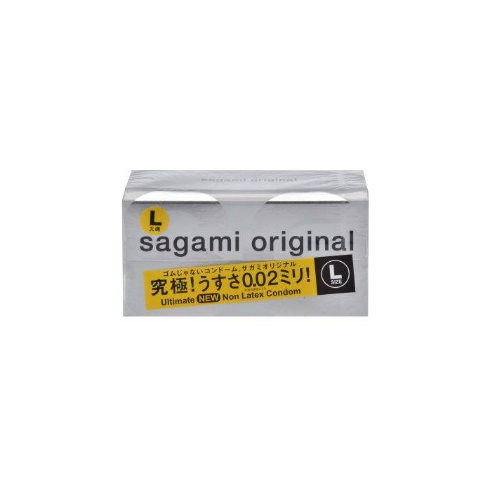 Презервативы Sagami Original 0.02 L-size увеличенного размера - 12 шт - Sagami Original