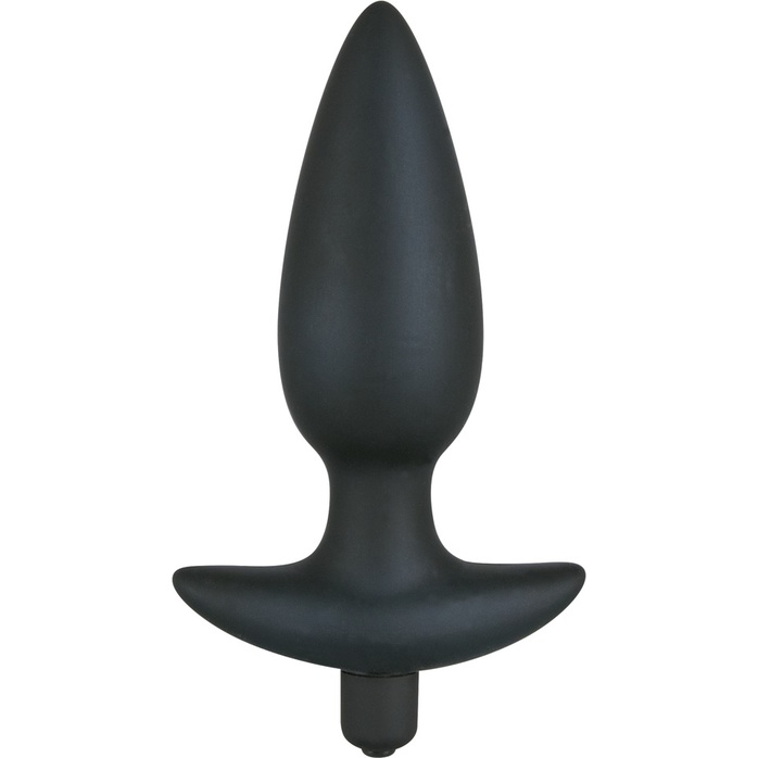 Чёрная анальная вибровтулка Black Velvet с 5 скоростями - 17 см - You2Toys
