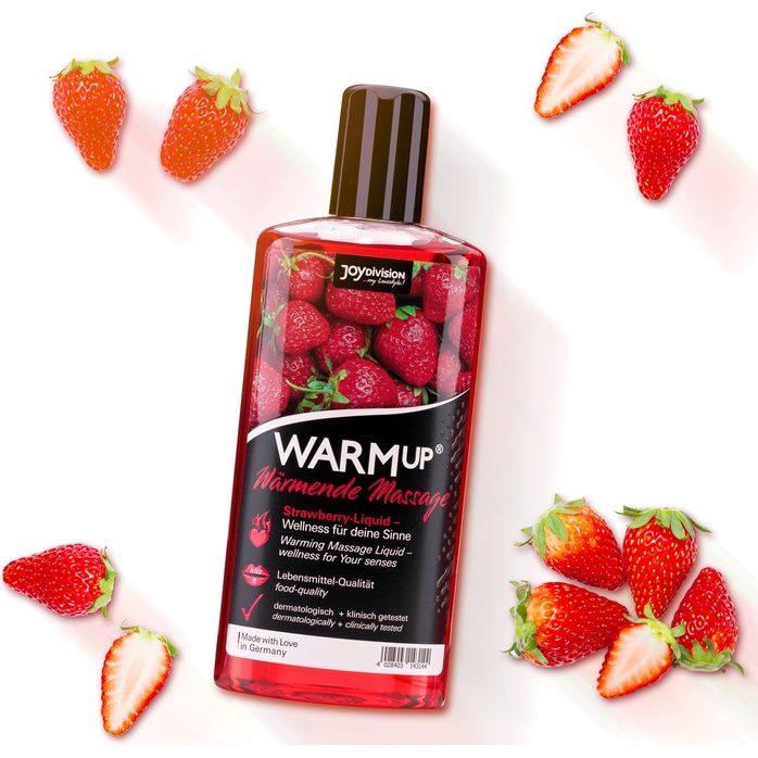 Разогревающее масло WARMup Strawberry - 150 мл.. Фотография 2.