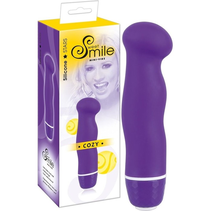 Фиолетовый вибратор Smile Mini Cozy - 13 см - Smile