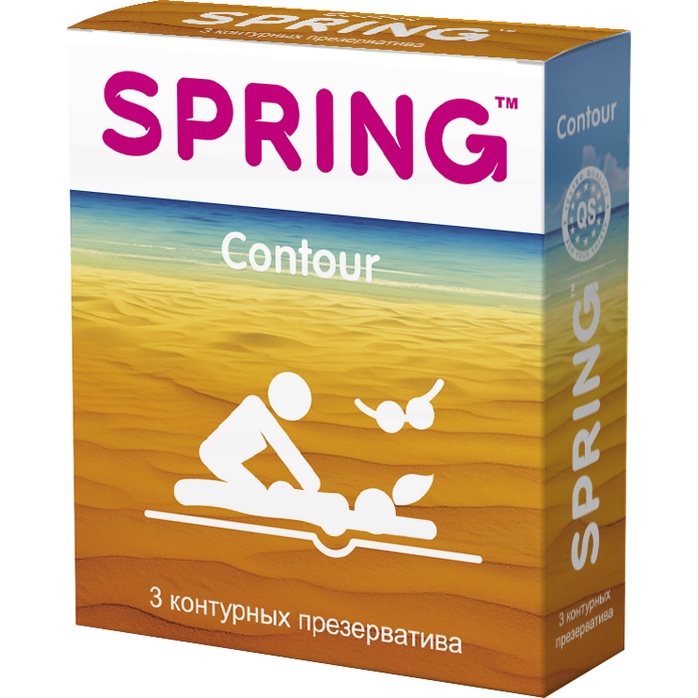 Контурные презервативы SPRING CONTOUR - 3 шт