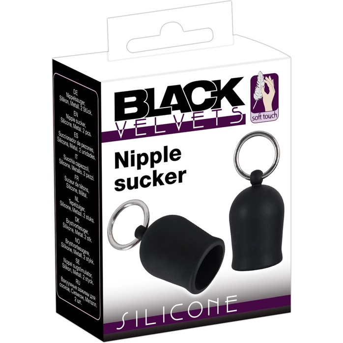 Помпы для сосков Black Velvets Nipple Suckers - You2Toys. Фотография 4.
