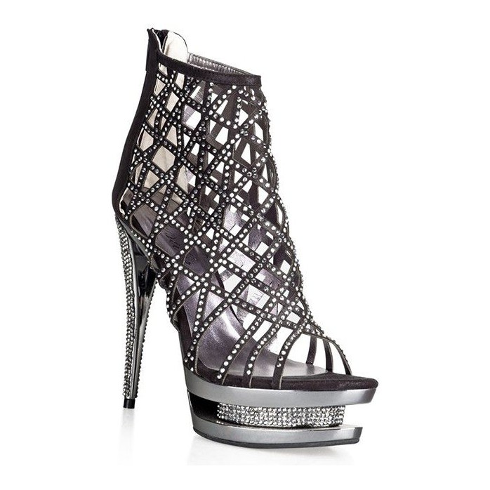 Шикарные туфли с кристаллами Glare