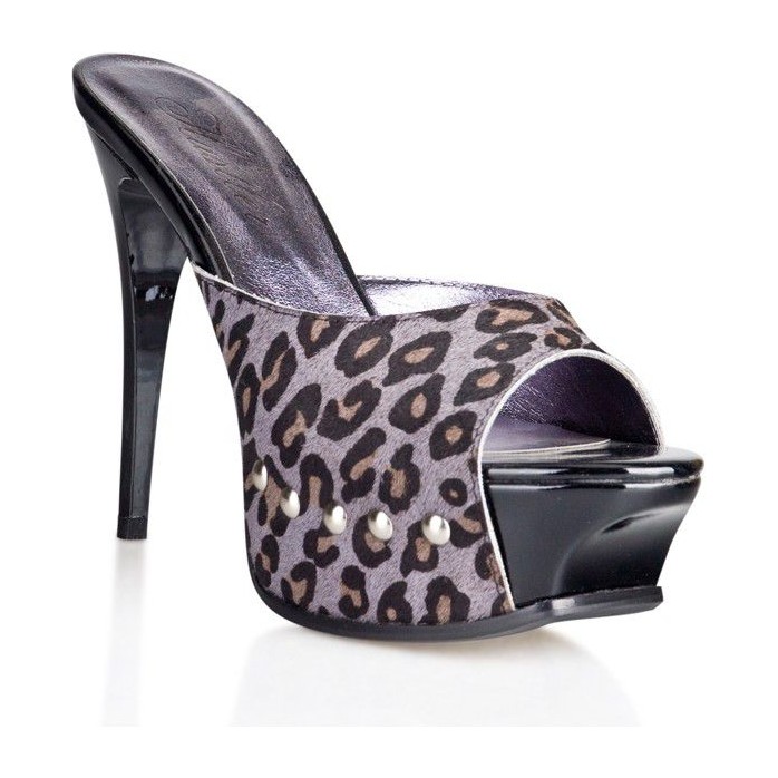 Сабо из шкурки ягуара Snow Jauguar