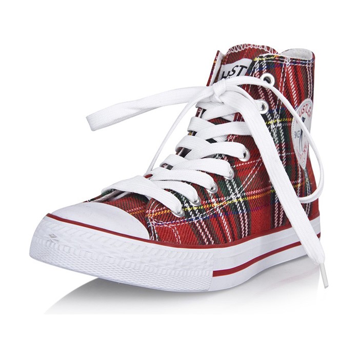 Кеды из денима шотландской расцветки Hardcore