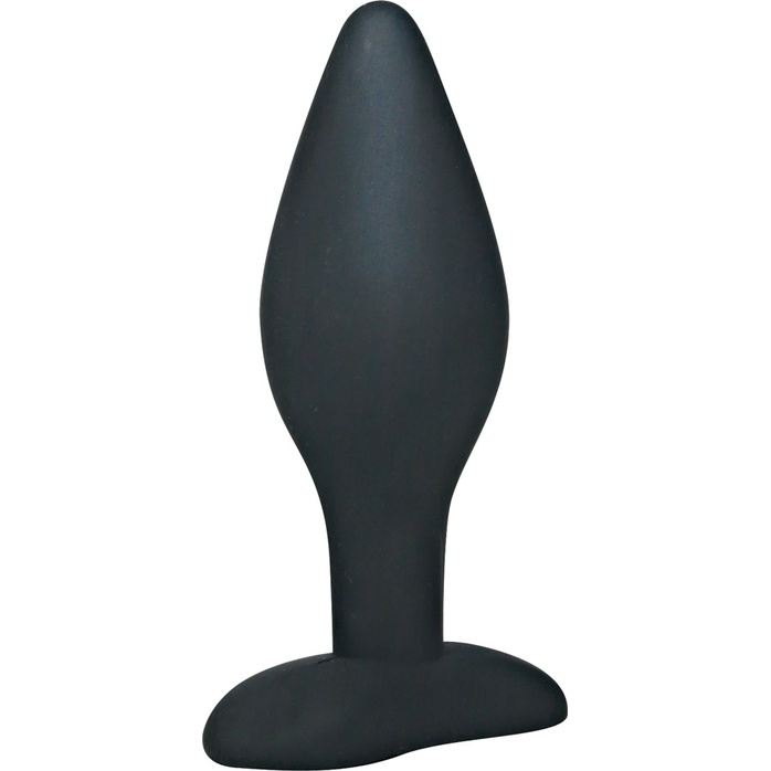 Чёрный анальный стимулятор Silicone Butt Plug Large - 12 см - You2Toys. Фотография 2.