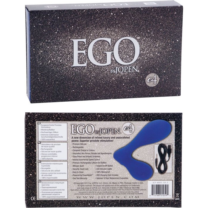 Вибростимулятор простаты Ego e4 - 9 см - Ego. Фотография 3.