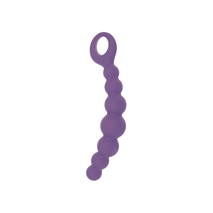Фиолетовая анальная цепочка CATERPILL-ASS SILICONE PURPLE - 19,5 см - Silicone