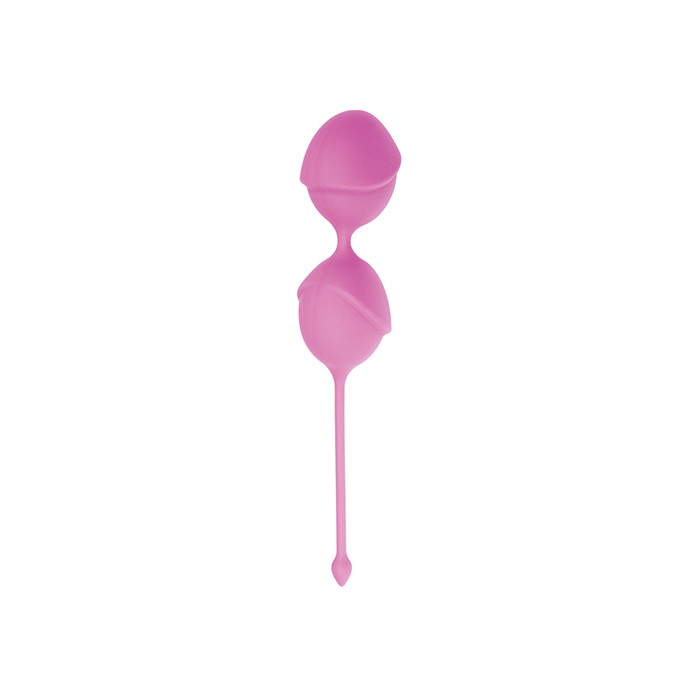 Розовые вагинальные шарики DELIGHT PUSSY LICHEE SILICONE - Silicone