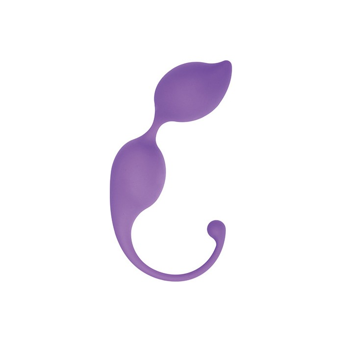 Фиолетовые вагинальные шарики TRIGGER SILICONE PURPLY - Silicone