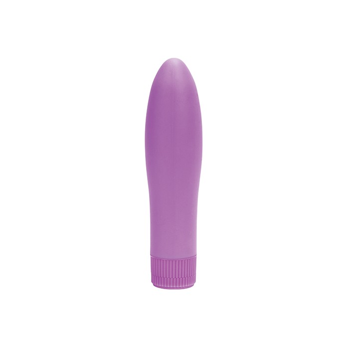 Фиолетовый вибратор SWEET PUSSY IN SILICONE - 13,5 см - Silicone
