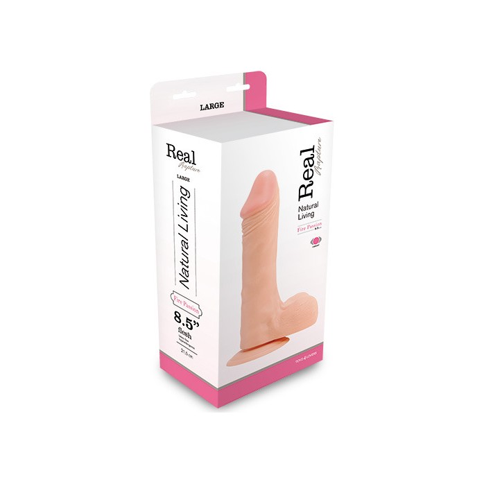 Телесный вибратор на присоске REALISTIC VIBRATOR REAL RAPTURE FLESH - 24,5 см - Real Rapture. Фотография 2.