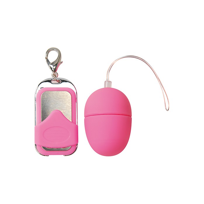 Розовое виброяйцо с пультом ДУ VIBRATING EGG PLEASURE SHIVER SMALL - Lovely Egg