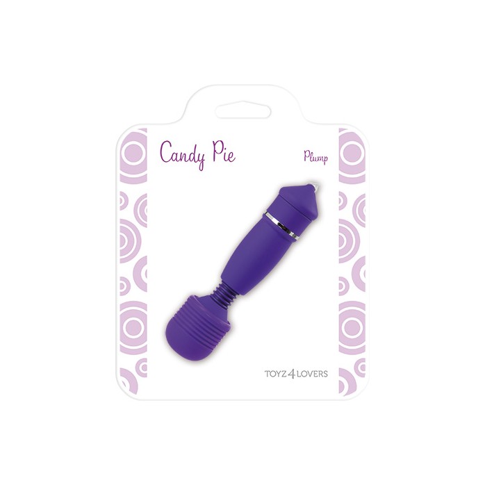 Фиолетовый вибромассажер STIMULATOR CANDY PIE PLUMP - Candy Pie. Фотография 2.