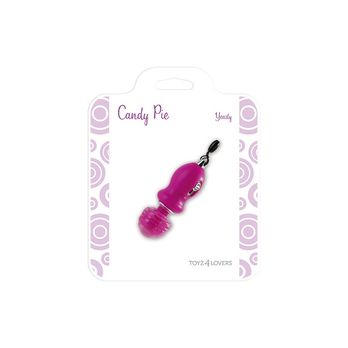 Пурпурный вибростимулятор MINI STIMULATOR CANDY PIE YEASTY - Candy Pie. Фотография 2.