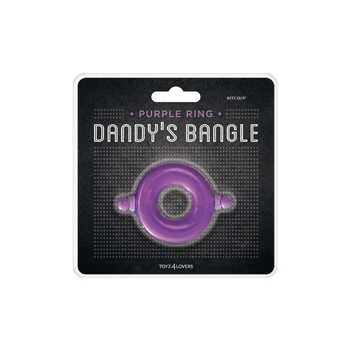 Фиолетовое эрекционное кольцо COCK RING BITCHIN - Dandy s Bangle. Фотография 2.