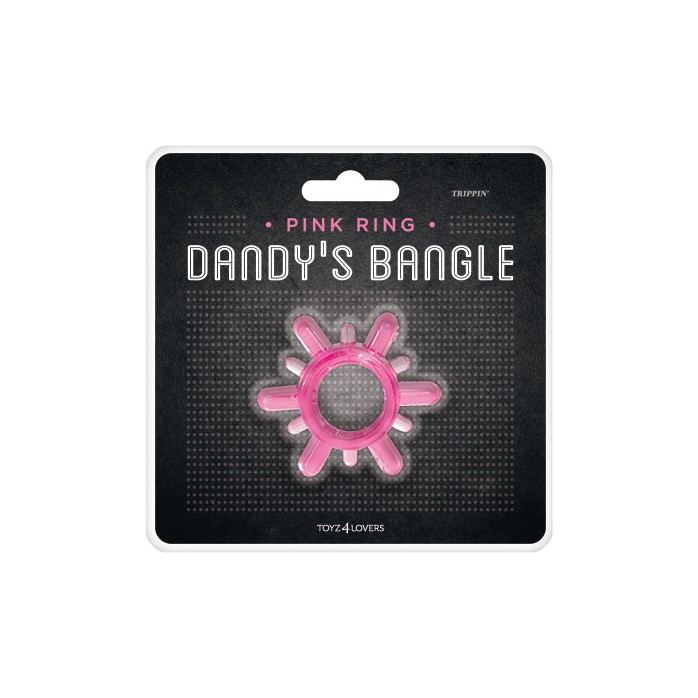 Розовое эрекционное кольцо COCK RING TRIPPIN - Dandy s Bangle. Фотография 2.